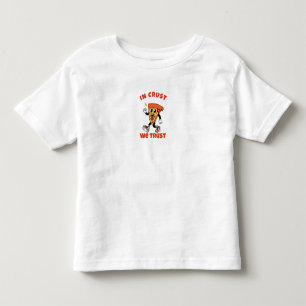 Lustiges Pizza-Shirt – In Crust We Trust Grafik-T- Kleinkind T-shirt