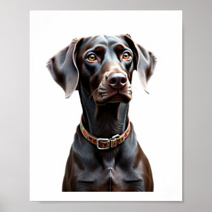 Lustiges Pointer-Shirt Pointer-Mutter-Vater-Hunde- Poster