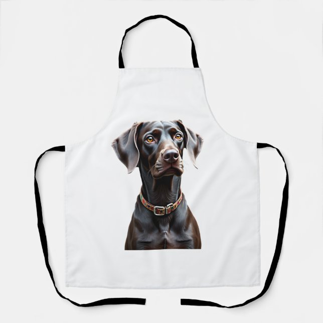 Lustiges Pointer-Shirt Pointer-Mutter-Vater-Hunde- Schürze (Vorderseite)