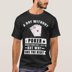 Lustiges Poker-Design T-Shirt