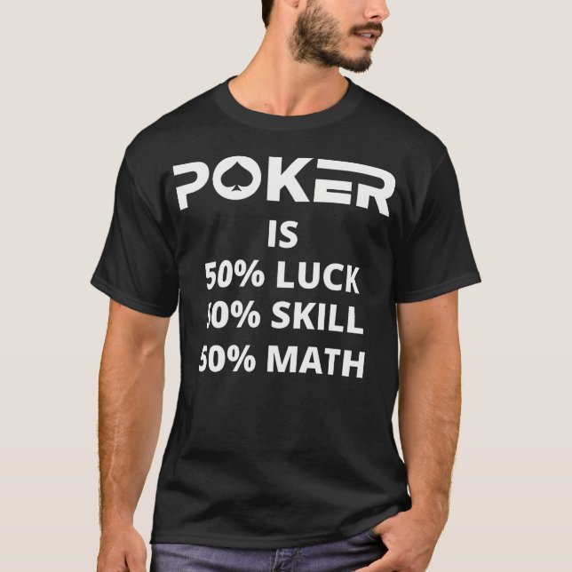 Lustiges Poker T-Shirt (Vorderseite)