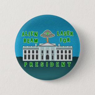 Lustiges politisches alien des Wahl-Spaß- Button