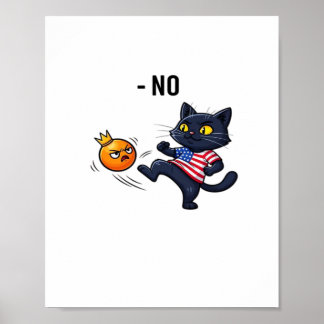 Lustiges politisches Meme ohne Katzen-Design Poster