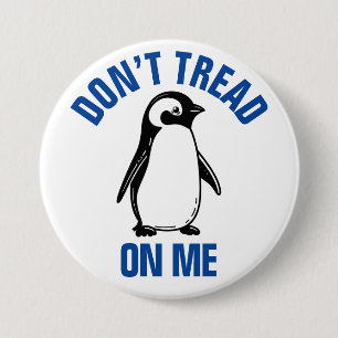 Lustiges politisches Meme-Pinguin-Zoll Button