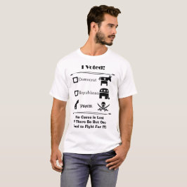 Lustiges politisches Piraten-Zitat T-Shirt