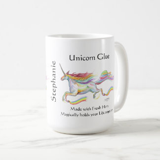 Lustiges Pony des Unicorn-Kleberpferdeniedlichen Kaffeetasse