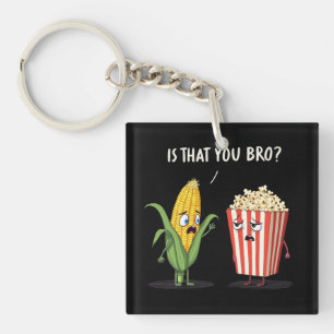 Lustiges Popcorn Süßer Kawaii-Stil Gepoppte Popcor Schlüsselanhänger