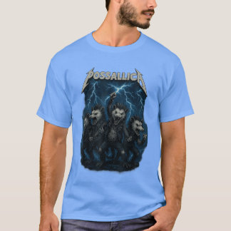 Lustiges Possum Opossum Rock Design für Musikliebh T-Shirt