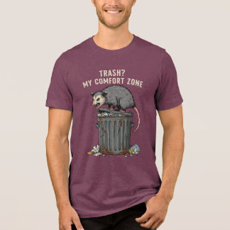 Lustiges Possum-T-Shirt – Müll? Meine Komfortzone Tri-Blend Shirt