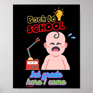 lustiges Poster "BACK TO SCHOOL"