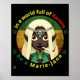 lustiges Poster "BE A MARIE-JANE"