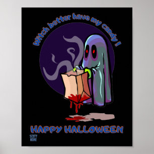 lustiges Poster "HAPPY HALLOWEEN 2"