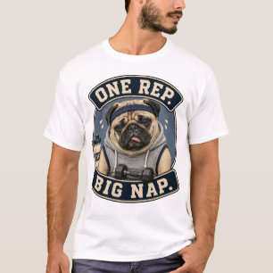 Lustiges Pug-Gym-Workout-T-Shirt Eine Wiederholu T-Shirt