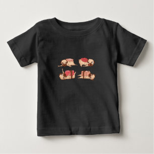 Lustiges Pugs Foodie Design Baby T-shirt