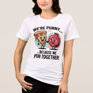 Lustiges Punnys-T-Shirt für Paare Süße Lebensmit Tri-Blend Shirt