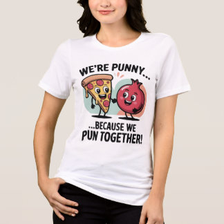 Lustiges Punnys-T-Shirt für Paare | Süße Lebensmit Tri-Blend Shirt