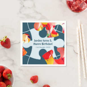Lustiges Puzzle für Kinder Alles Gute zum Geburtst Serviette