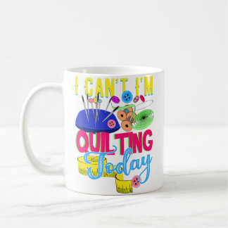 Lustiges Quilt-Geschenk für Frauen Quilt Nähen Qui Kaffeetasse
