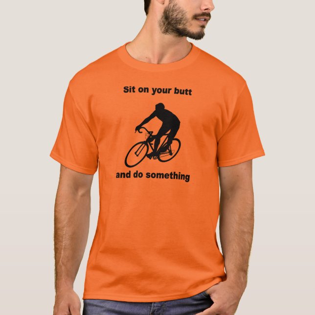 lustiges Radfahren T-Shirt (Vorderseite)