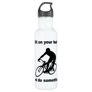 lustiges Radfahren Trinkflasche