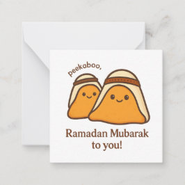 Lustiges Ramadan Mubarak für Dich Mitteilungskarte