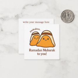 Lustiges Ramadan Mubarak für Dich Mitteilungskarte