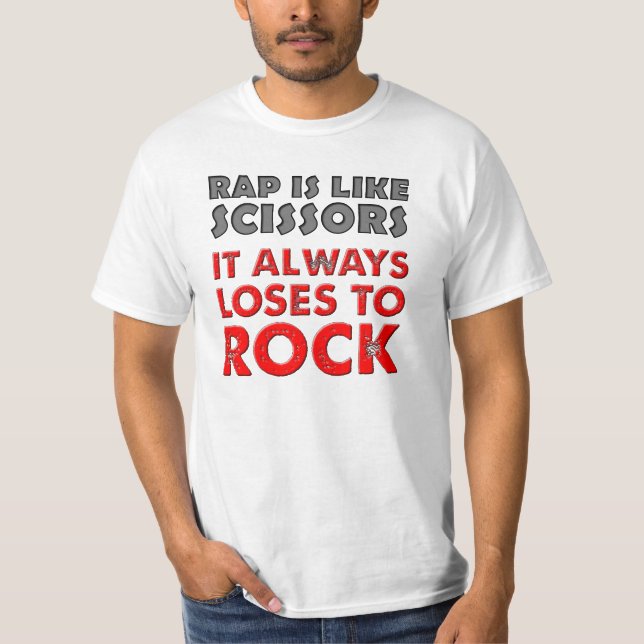Lustiges Rap- gegen Schere, Stein, Papier-Shirt T-Shirt (Vorderseite)