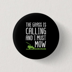 Lustiges Rasenmähen - Das Gras ruft Button