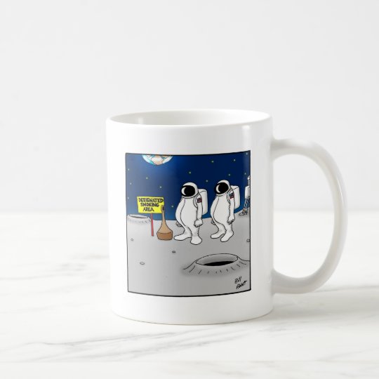 Lustiges Rauchen in den Raum-Cartoon-Geschenken Kaffeetasse