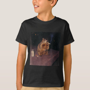 Lustiges rauchendes Waldmurmeltier Zigaretten Gen T-Shirt