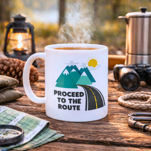 Lustiges Reiseabenteuer Kaffeetasse