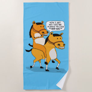 Lustiges Reiten-Pferd Strandtuch