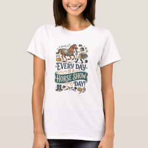 Lustiges Reiter-Geschenk Pferdeshow Stall Leben Hu T-Shirt