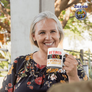Lustiges Rentenbrauch-Jahr-Vintage-Zitat Kaffeetasse