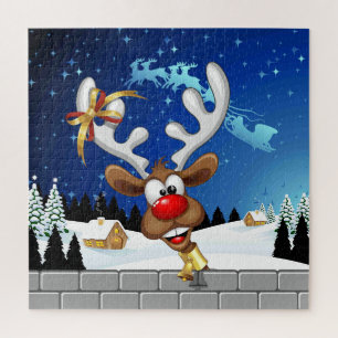Lustiges Rentier-Gucken Weihnachten Meme