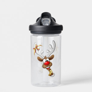 Lustiges Rentier-Gucken Weihnachten Meme Trinkflasche
