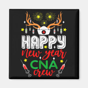 Lustiges Rentier-Horn Krankenschwester Weihnachten Magnet