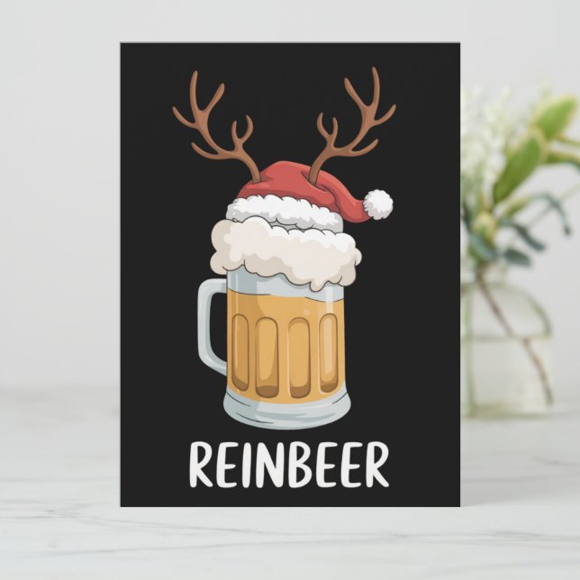 Lustiges Rentier-Paar Weihnachten Matching-Feierta (Stehend Vorderseite)
