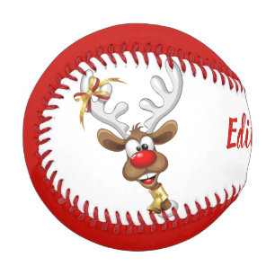 Lustiges Rentier-Spionier-Weihnachts-Meme Baseball