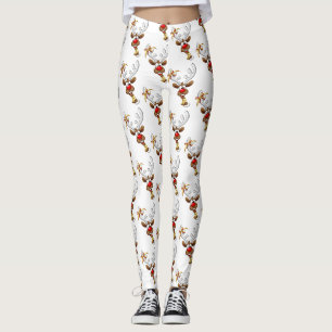 Lustiges Rentier-Spionier-Weihnachts-Meme Leggings
