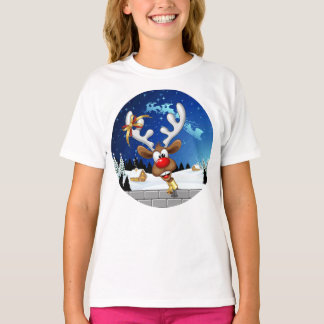Lustiges Rentier-Spionier-Weihnachts-Meme T-Shirt