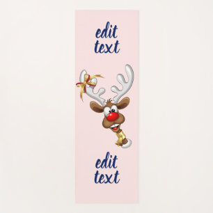 Lustiges Rentier-Spionier-Weihnachts-Meme Yogamatte