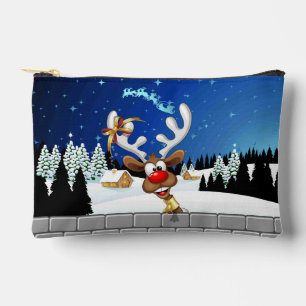 Lustiges Rentier-Spionier-Weihnachts-Meme Zubehörtasche