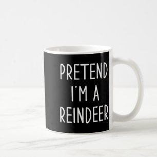 Lustiges Rentier-Weihnachtskostüm Gib Vor Ich Bin Kaffeetasse