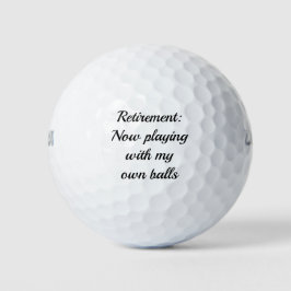 Lustiges Rentner-Geschenk Golfball