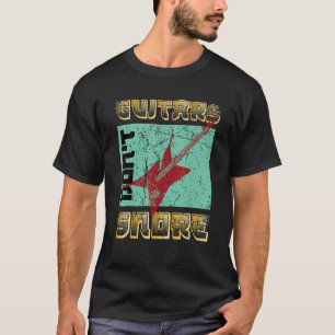 Lustiges Retro-Elektrogitarren-Grafikdesign Guitar T-Shirt