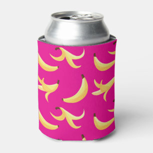 Lustiges Retro-Gelb-Bananen-Muster-Party-Bearbeitb Dosenkühler