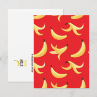Lustiges Retro-Gelb-Bananen-Muster-Party-Bearbeitb