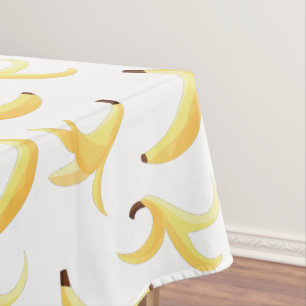 Lustiges Retro-Gelb-Bananen-Muster-Party-Bearbeitb Tischdecke