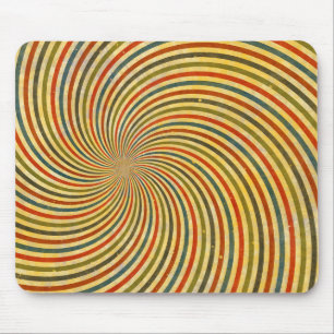 Lustiges Retro-Grunge-Swirlen + deine Idee Mousepad